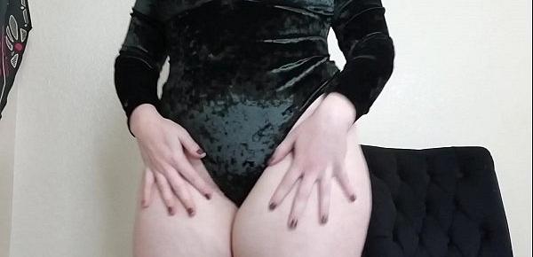  Sensual Domination Sexting Session in Velvet Bodysuit